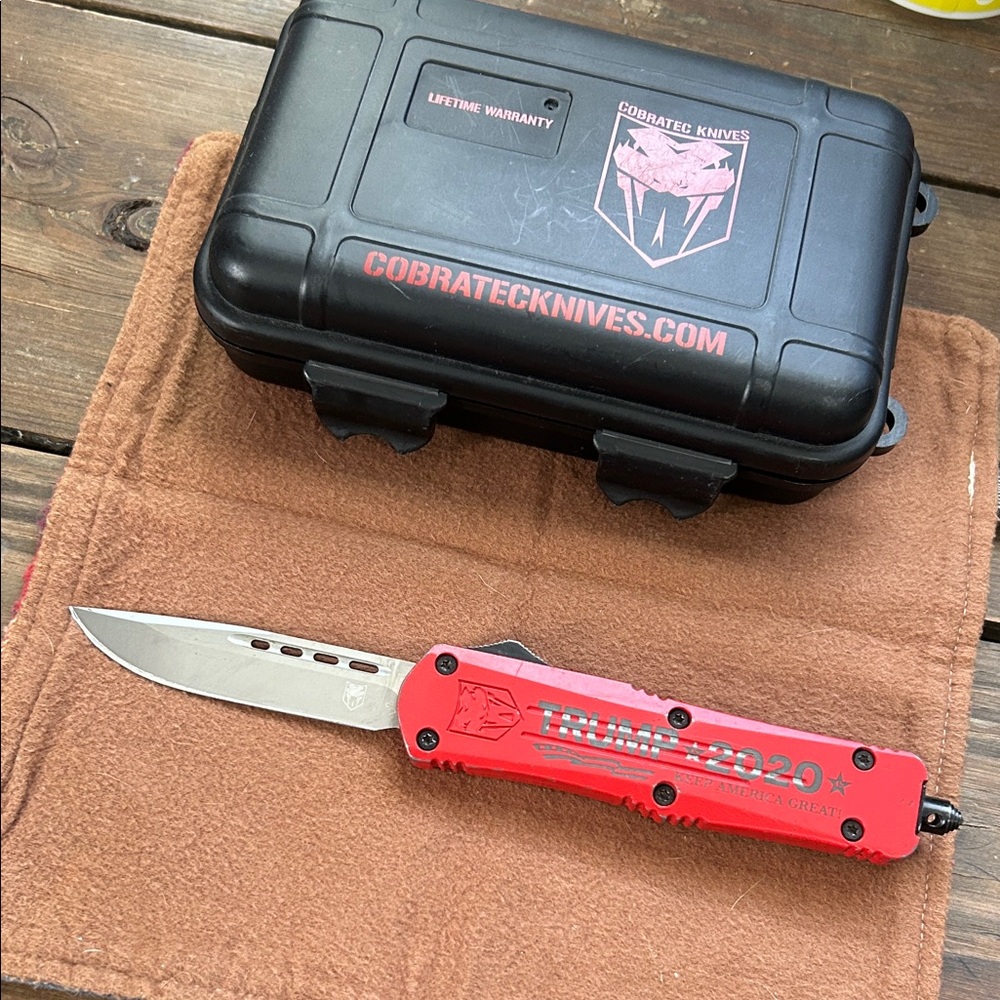 CobraTec Red Tactical Knife